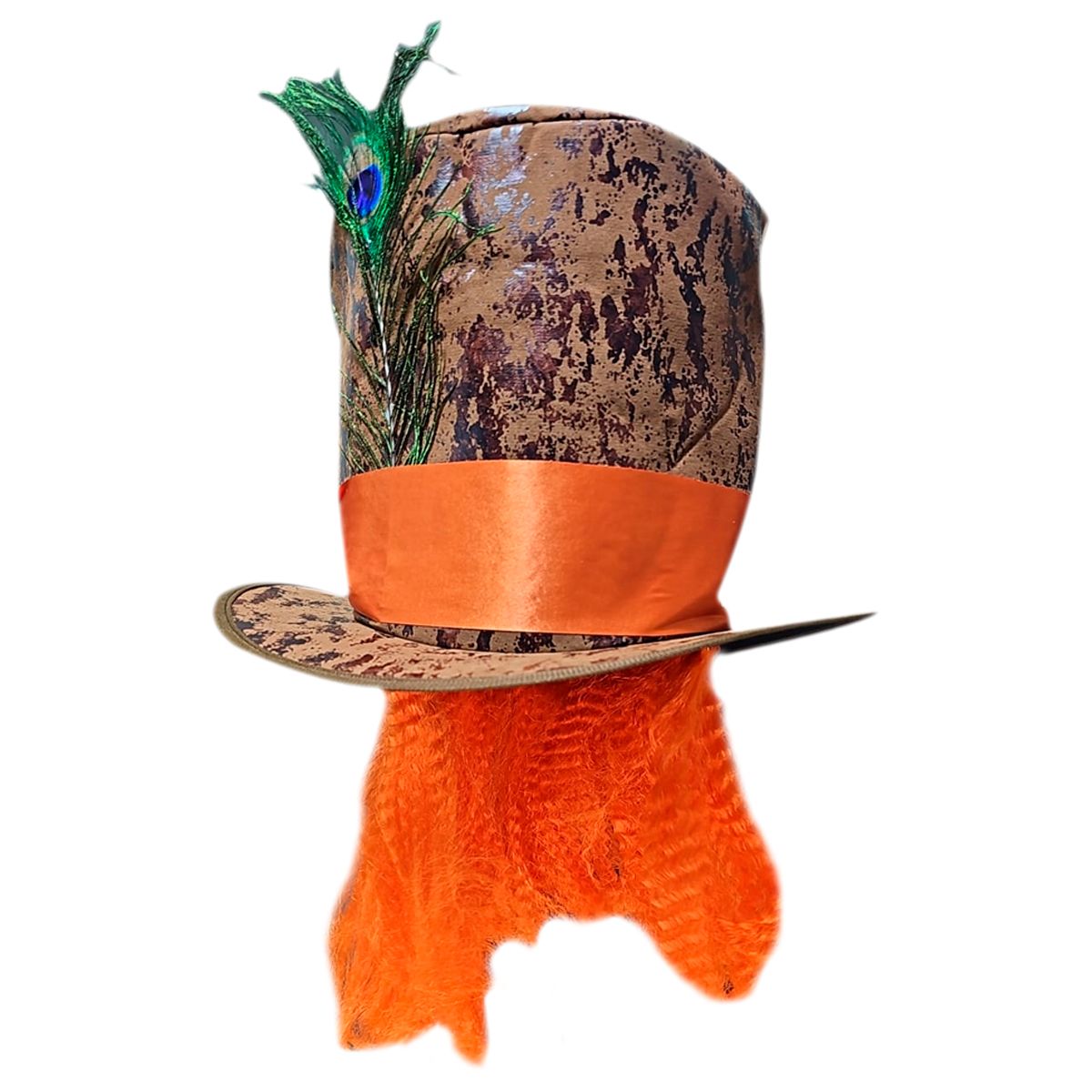 GENERICO - Sombrero + Peluca Sombrerero Loco Fiesta Disfraz Halloween