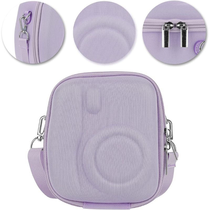 GENERICO - Estuche Lila Camara Instax Mini Universal 12 11 9 8 +