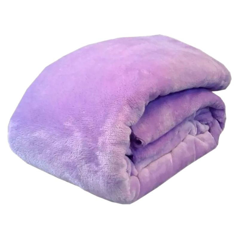 GENERICO - Cobijas Manta Frazada Piel Ángel Térmica Unicolor Morado