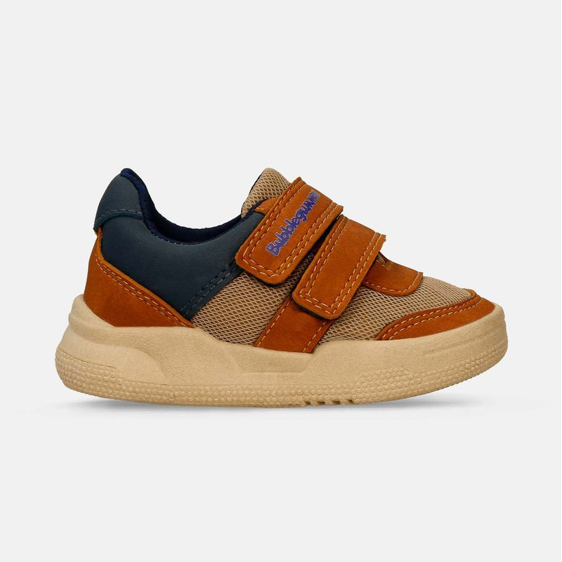 BUBBLE GUMMERS - Tenis Bebé Para Niño Bubblegummers Camel-Azul Saimon