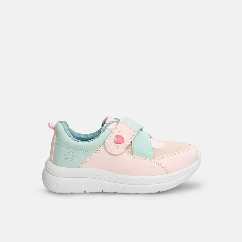 BUBBLE GUMMERS - Tenis Infantil Para Niña Bubblegummers Rosado-Azul Sylvana