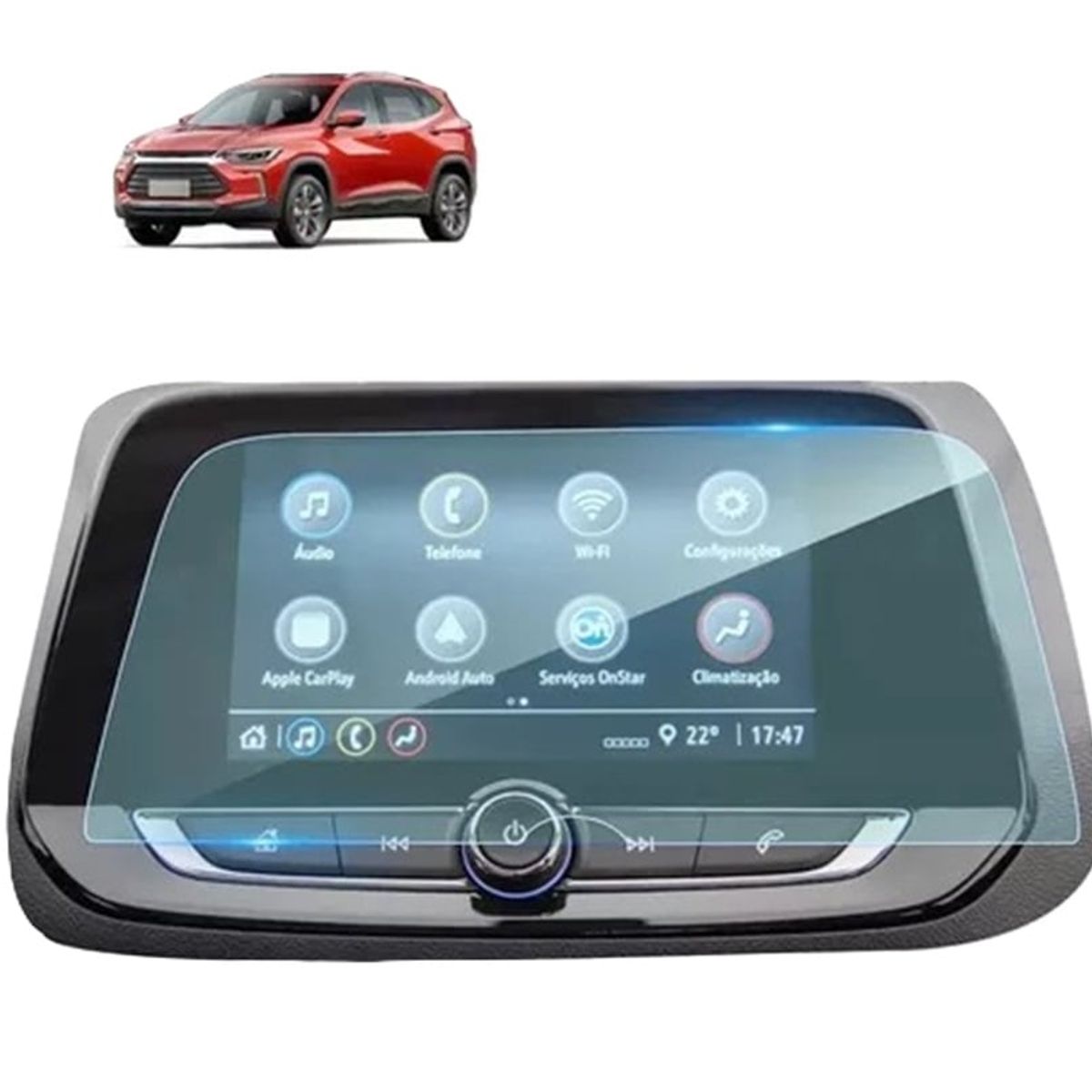 GENERICO - accesorios chevrolet tracker protector de pantalla 2021+
