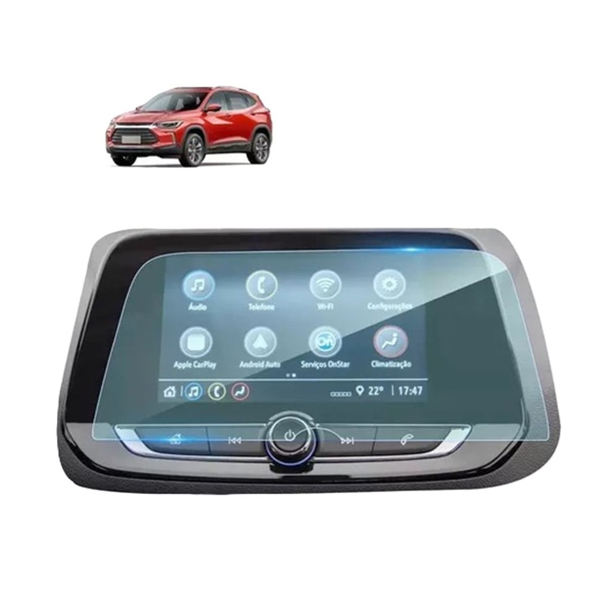 GENERICO - accesorios chevrolet tracker protector de pantalla 2021+