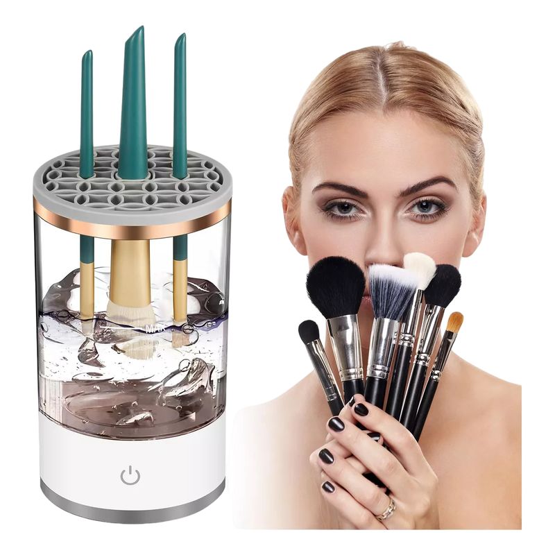 Lava Seca Brochas Maquillaje Eléctrico Limpieza Cuidado Piel