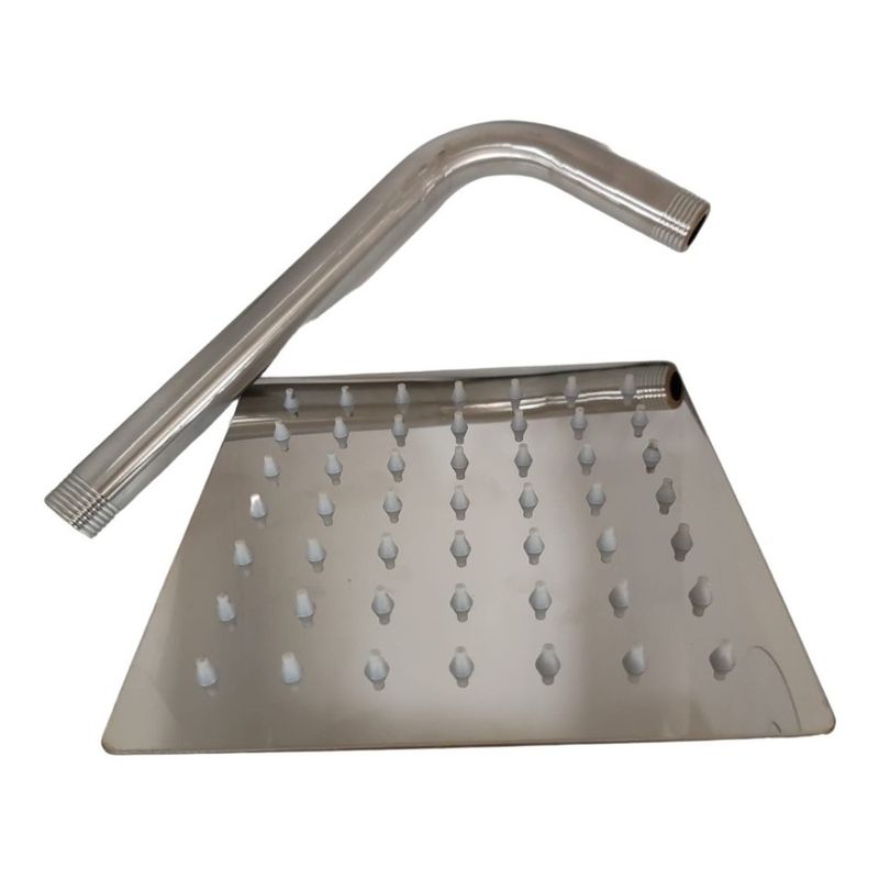 GENERICO - Ducha Regadera Baño 15 X 15 Cm Acero Inoxidable Ahorro Agua
