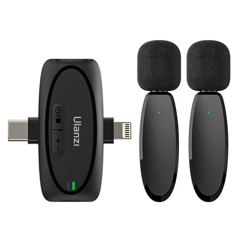 ULANZI - Micrófonos De Solapa Inalámbricos Ulanzi V6 USB-C Lightning 35mm