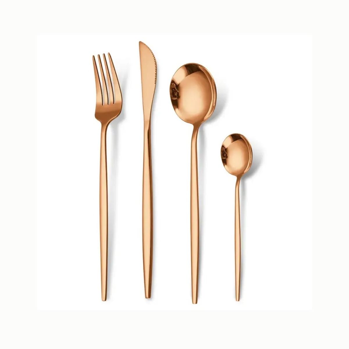 KIDSHOP - Juego De Cubiertos Crn Set Seúl 24 Piezas GOLDEN-R