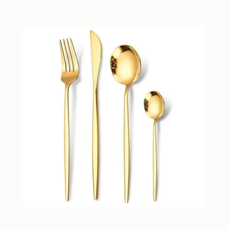 KIDSHOP - Juego De Cubiertos Crn Set Seúl 24 Piezas Dorado