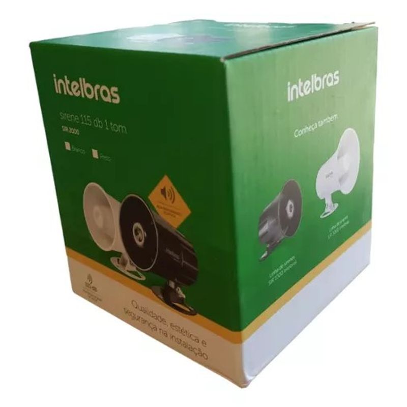 INTELBRAS - Sirena Para Interior, Un Tono 20w, Sonido 115 Db, Intelbras