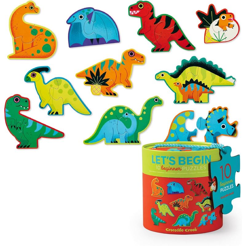 CROCODILE CREEK - 10 ROMPECABEZAS PARA NIÑOS DE 2 AÑOS - DINOSAURIOS
