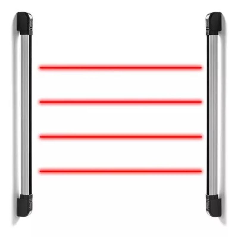 INTELBRAS - Barrera Fotoeléctrica Perimetral Para Uso Exterior, 4 Haces