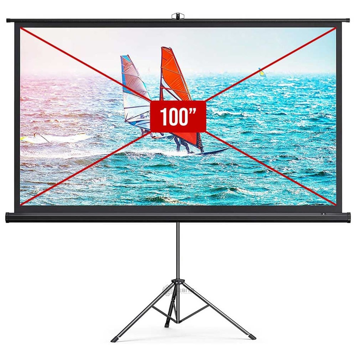 ONE PIXEL - Telon Pantalla Para Proyección 100 Pulgadas + Tripode