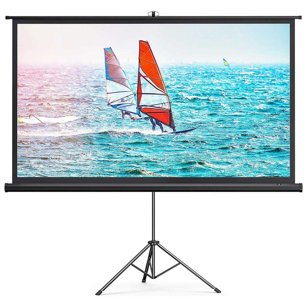 ONE PIXEL - Telon Pantalla Para Proyección 75 Pulgadas + Tripode