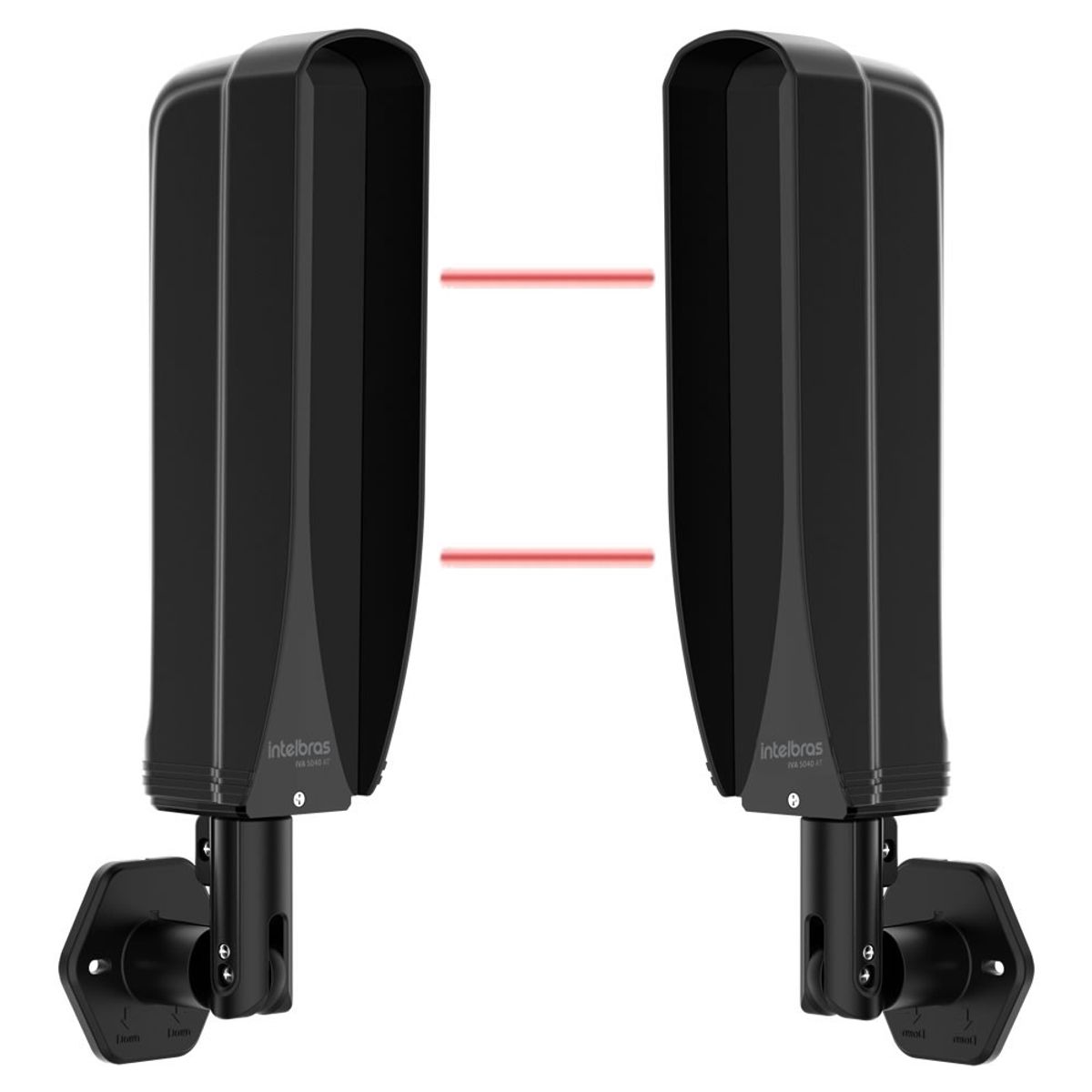 INTELBRAS - Barrera Fotoeléctrica Perimetral 120m Para Exterior, 2 Rayos