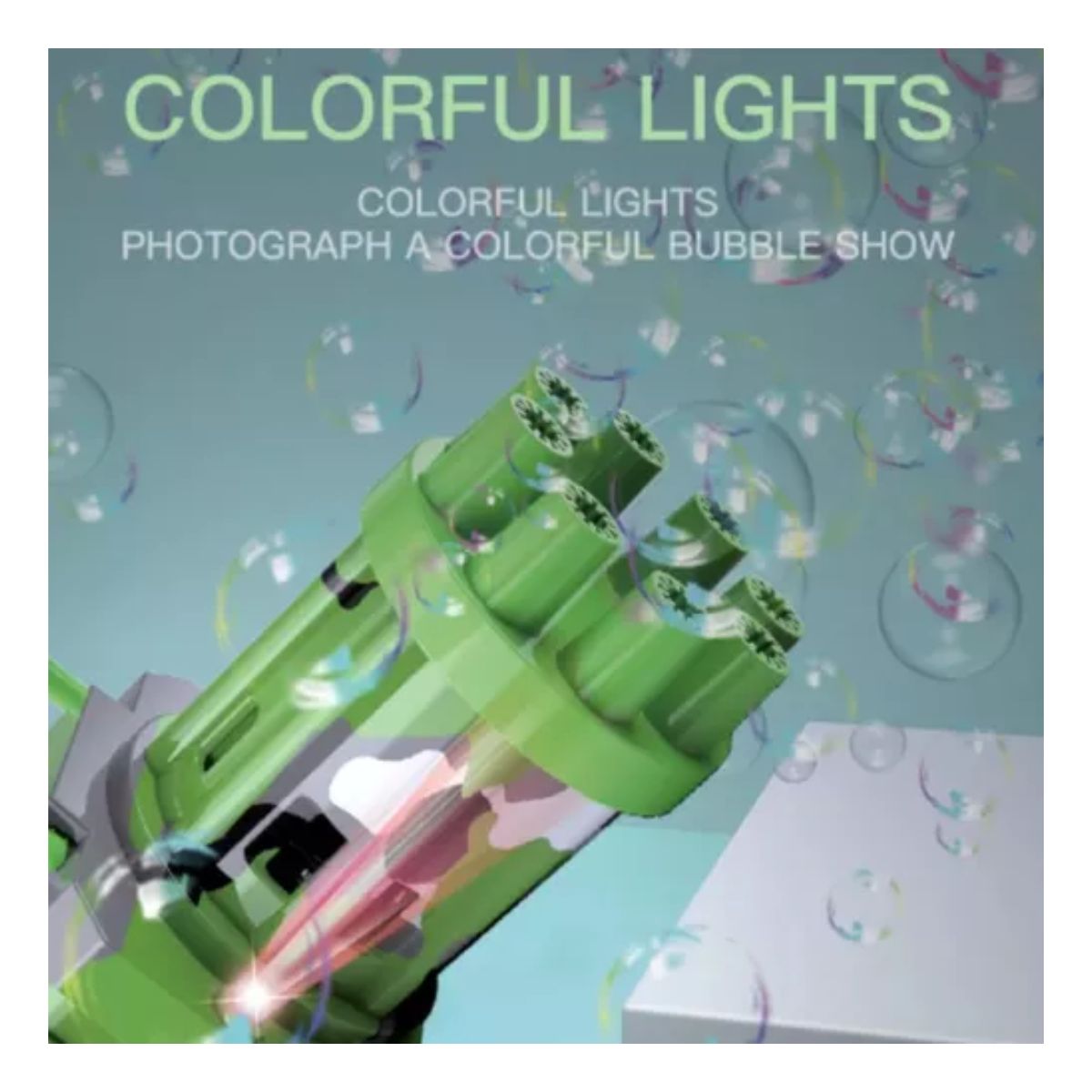 GENERICO - Pistola de burbujas eléctrica KB1123