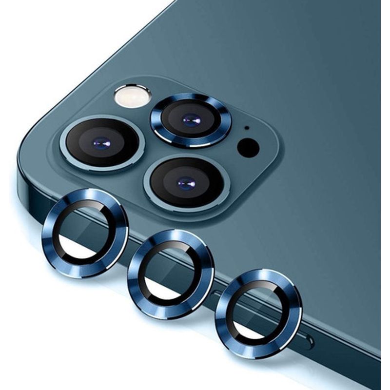 GENERICO - Vidrio set aros de cámara lente para iPhone 16 Plus