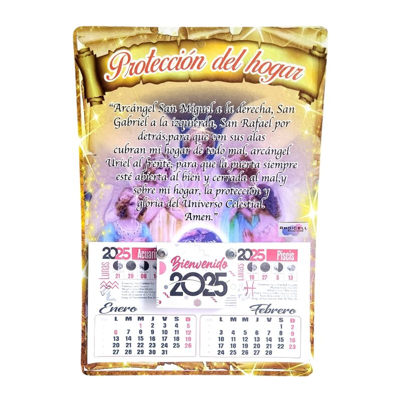 GENERICO - Calendario Almanaque 2025 Protección del Hogar