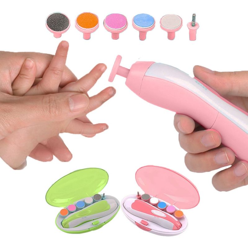 BOOGY - Lima de uñas electrica para bebe rosado
