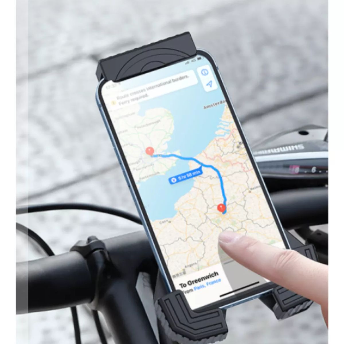 GENERICO - Soporte Holder Para Moto Bici Wiwu Universal Aluminio