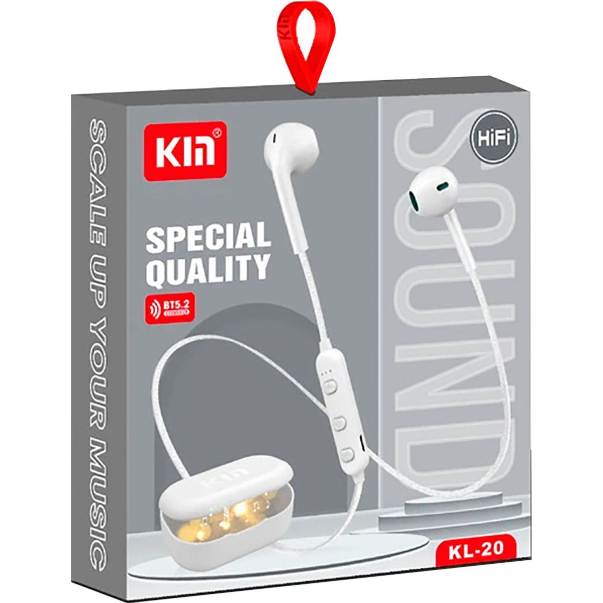 GENERICO - Audífonos Bluetooth HiFi Inalambrico Con Micrófono + Estuche Blancos