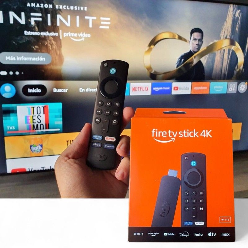 AMAZON - Amazon Fire Tv 4k Versión Premium Wi-fi 60 Control De Voz