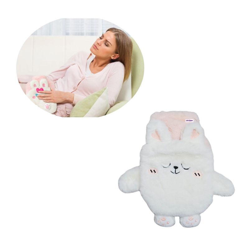 GENERICO - Bolsa Térmica Peluche Agua Caliente Para Cólicos Menstruales