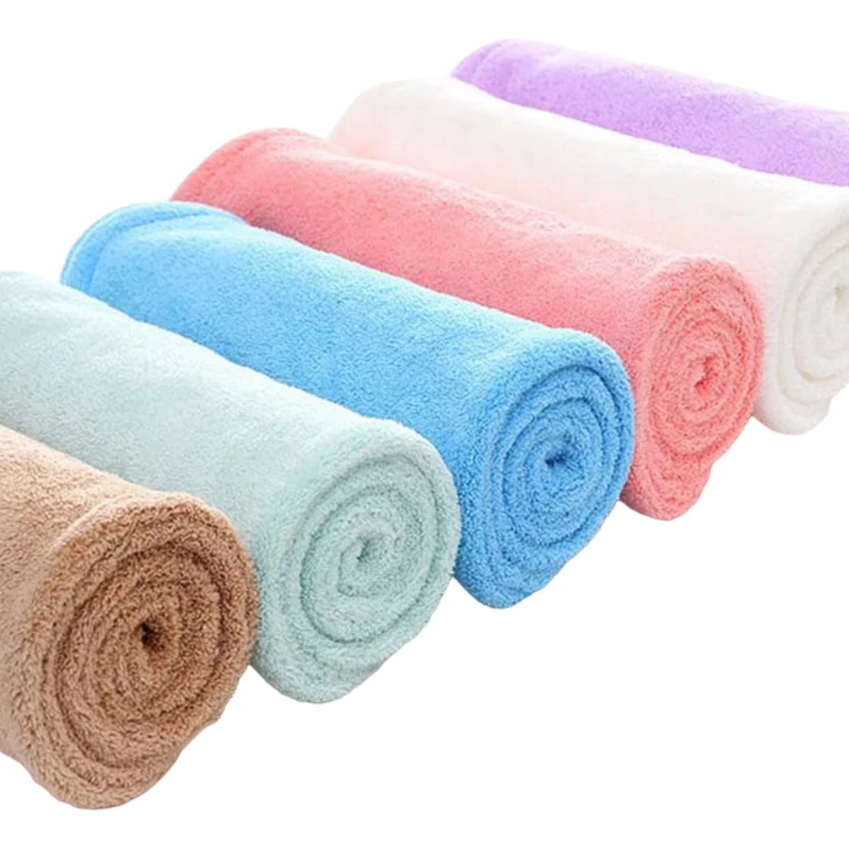 GENERICO - Toalla Cabello Microfibra Protección Antifrizz Turbante Pelo