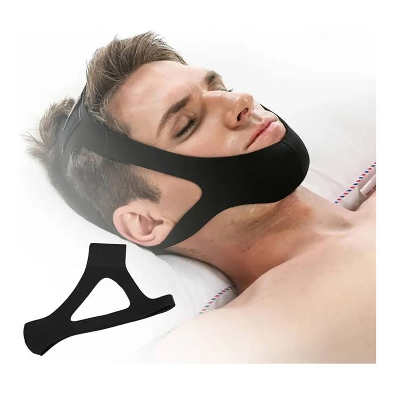 GENERICO - Mentonera Faja Soporte Anti Ronquidos Mejora Sueño Papada