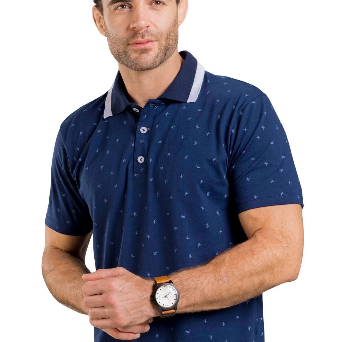 MARKETING PERSONAL - Polo Hombre Azul Mp 1885