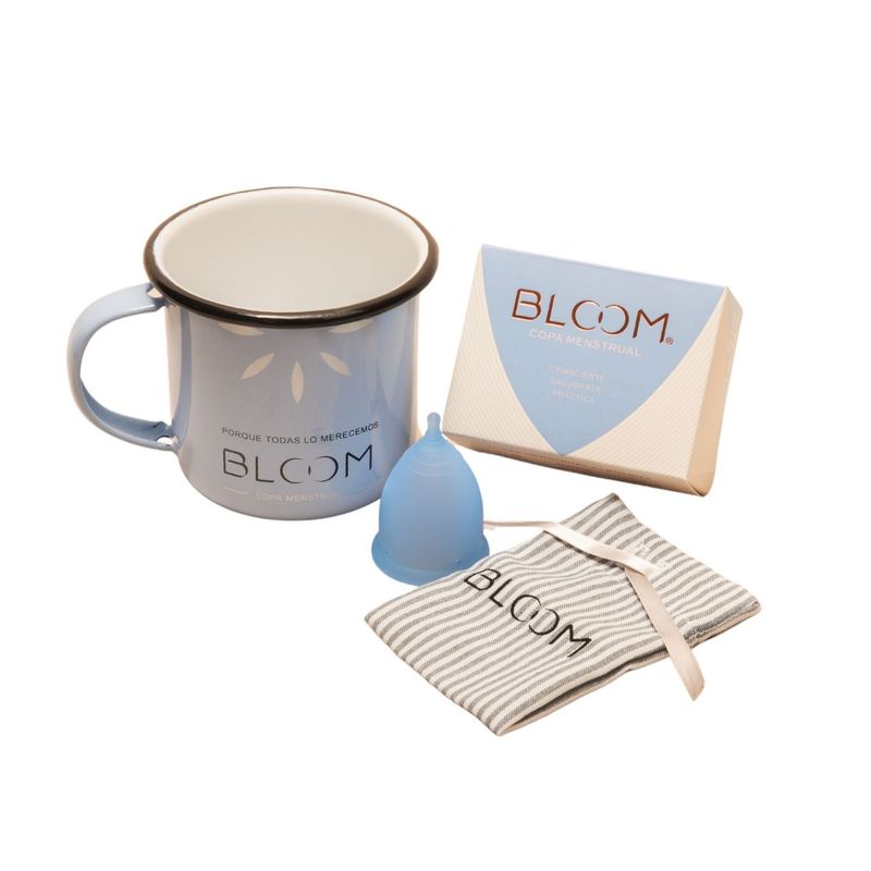 BLOOM - Kit Copa Menstrual Bloom Corta + Ollita