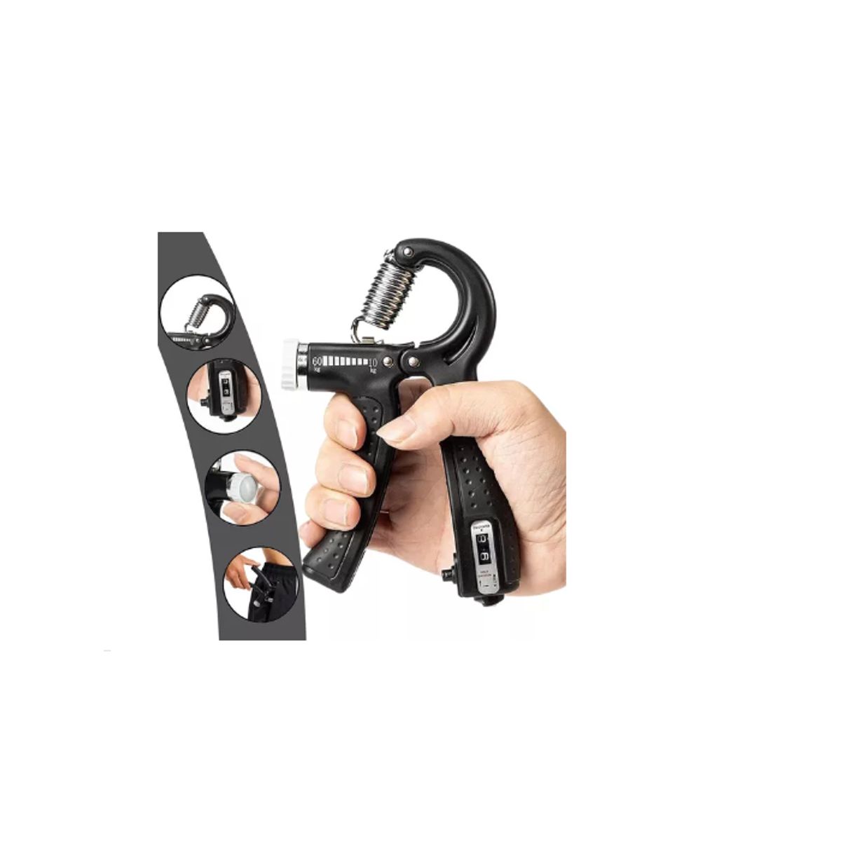 GENERICO - Hand grip plástico resistencia ajustable 5-60kg