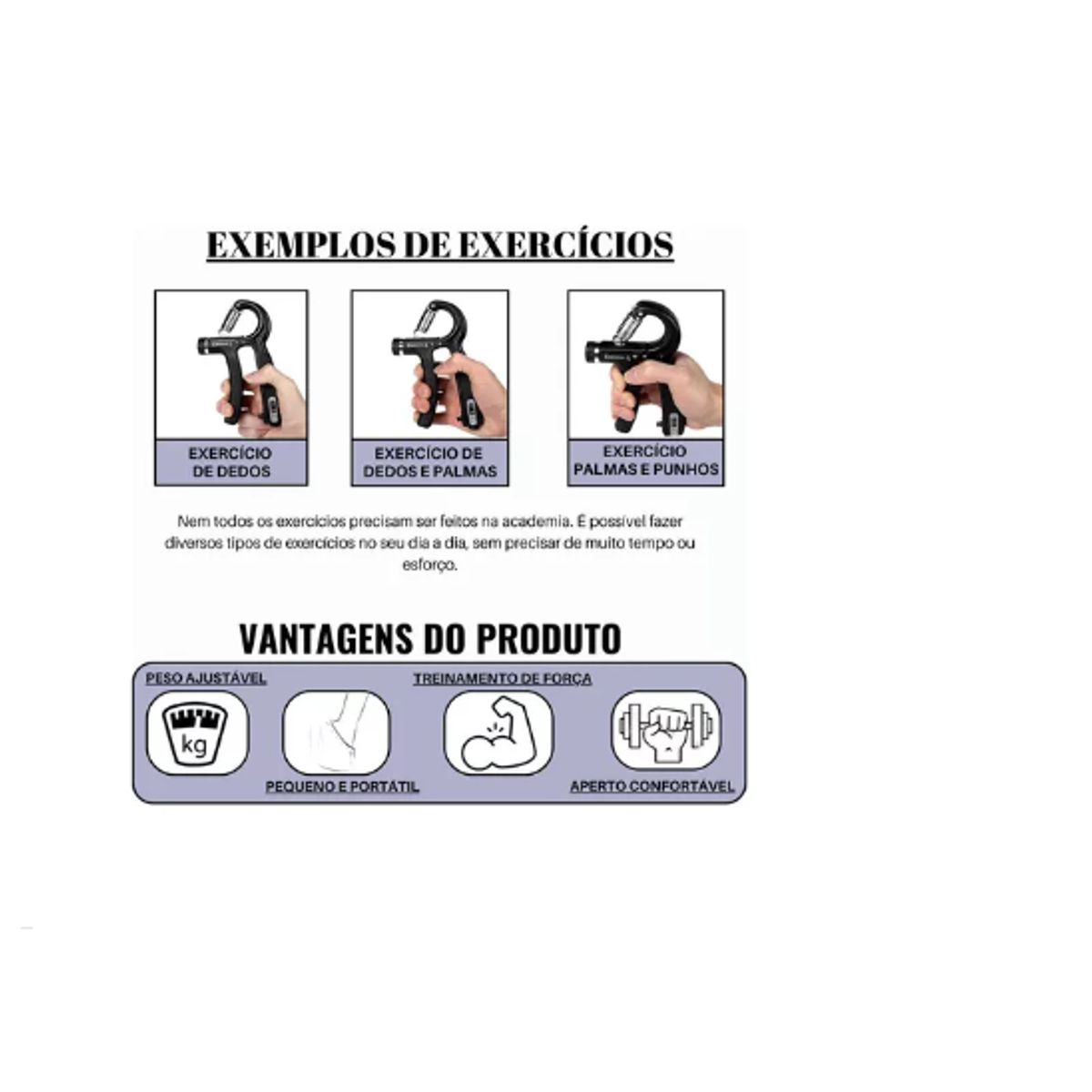 GENERICO - Hand grip plástico resistencia ajustable 5-60kg