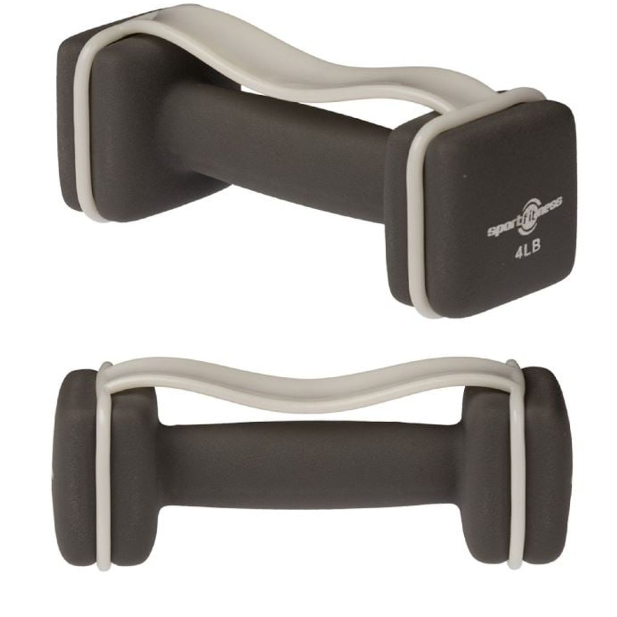 SPORT FITNESS - Mancuernas Pesas Gris 4Lb Con Agarre  Sportfitness