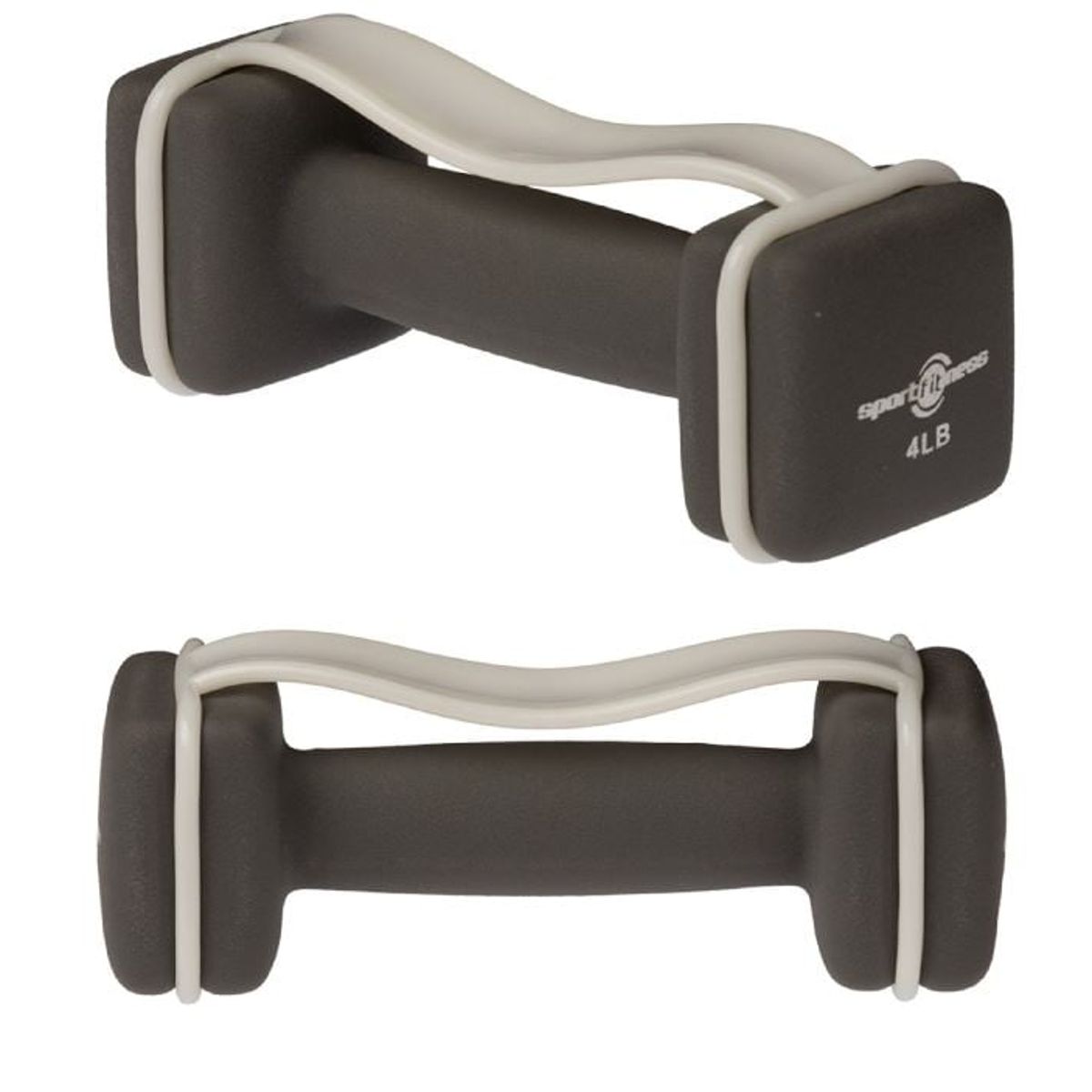 SPORT FITNESS - Mancuernas Pesas Gris 4Lb Con Agarre  Sportfitness