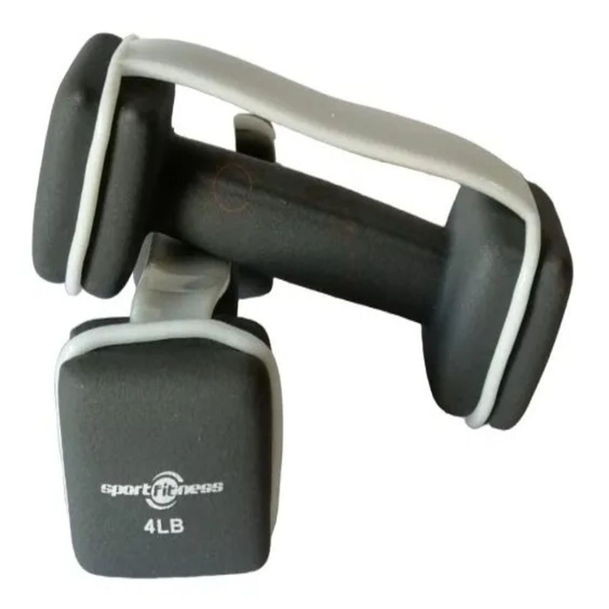 SPORT FITNESS - Mancuernas Pesas Gris 4Lb Con Agarre  Sportfitness