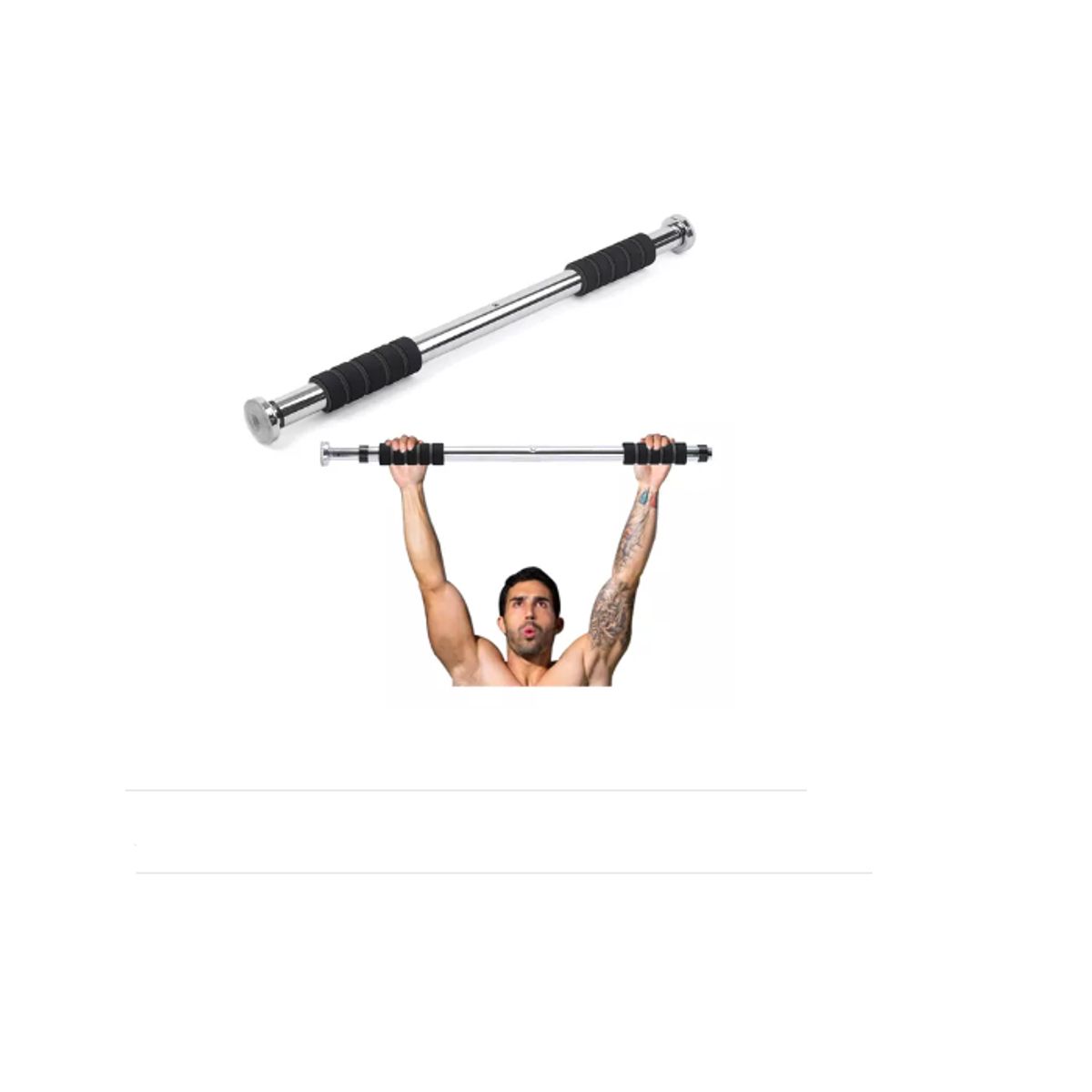 GENERICO - Barra horizontal para ejercicios ajustable 60-100cm