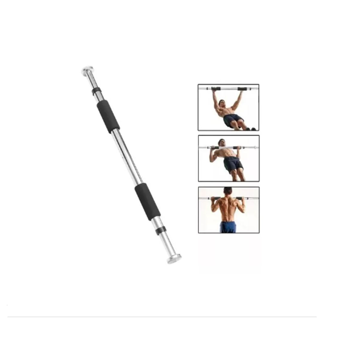 GENERICO - Barra horizontal para ejercicios ajustable 60-100cm