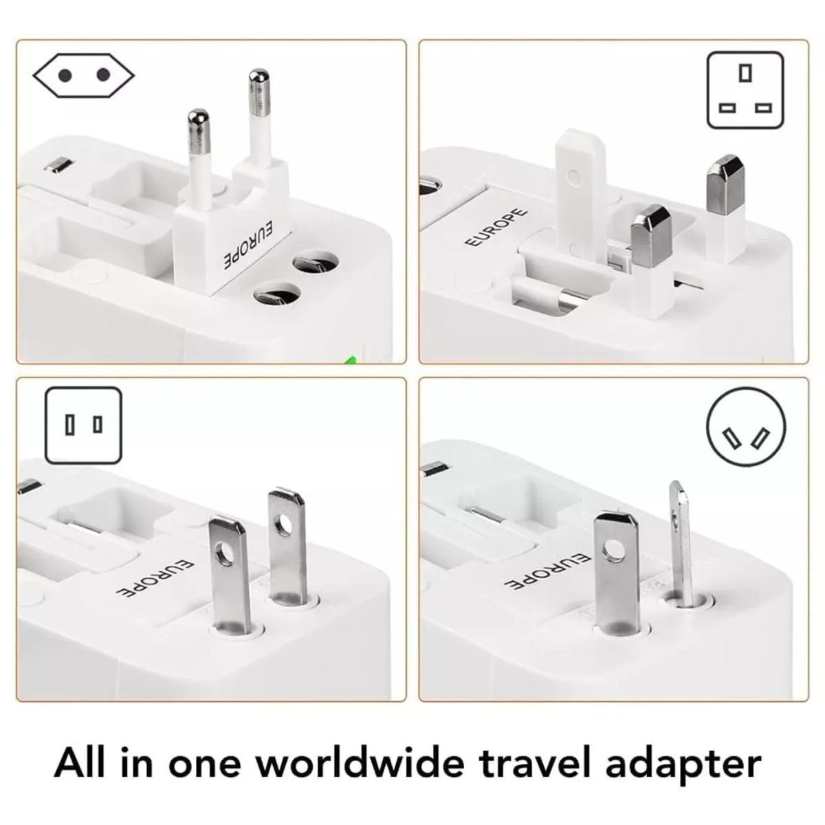 GENERICO - Adaptador De Corriente Universal Internacional Useulaasn