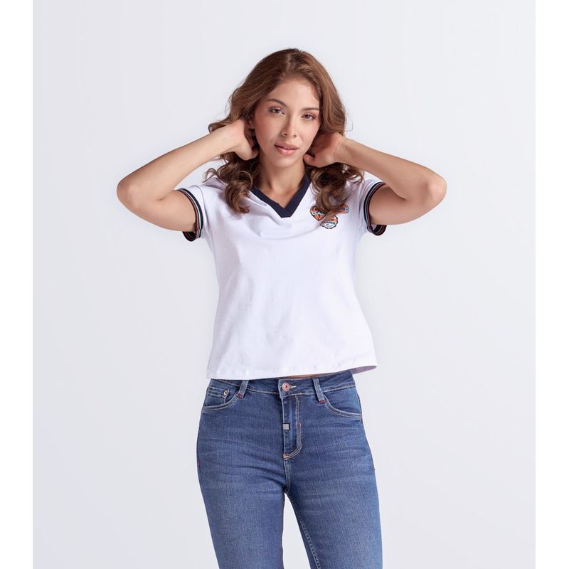 GAS EVOLUTION JEANS - Polo Para Mujer Slim Fit Gas