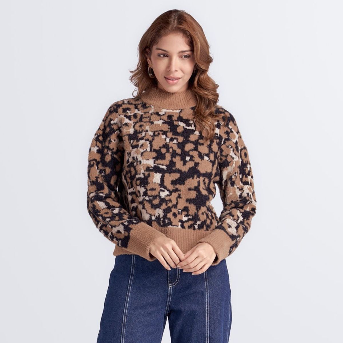 DEREK - Buzo Para Mujer Tejido Animal Print Derek