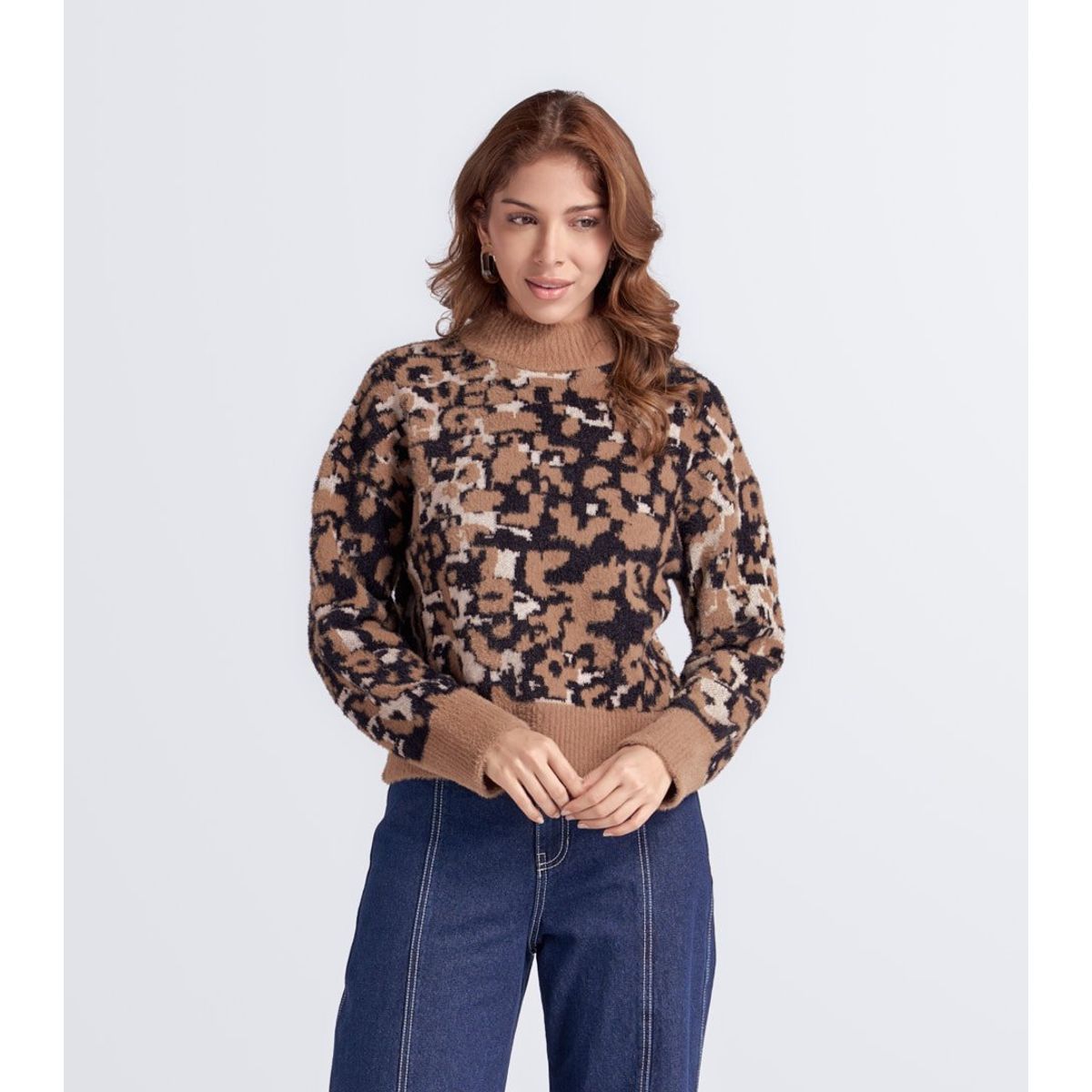 DEREK - Buzo Para Mujer Tejido Animal Print Derek