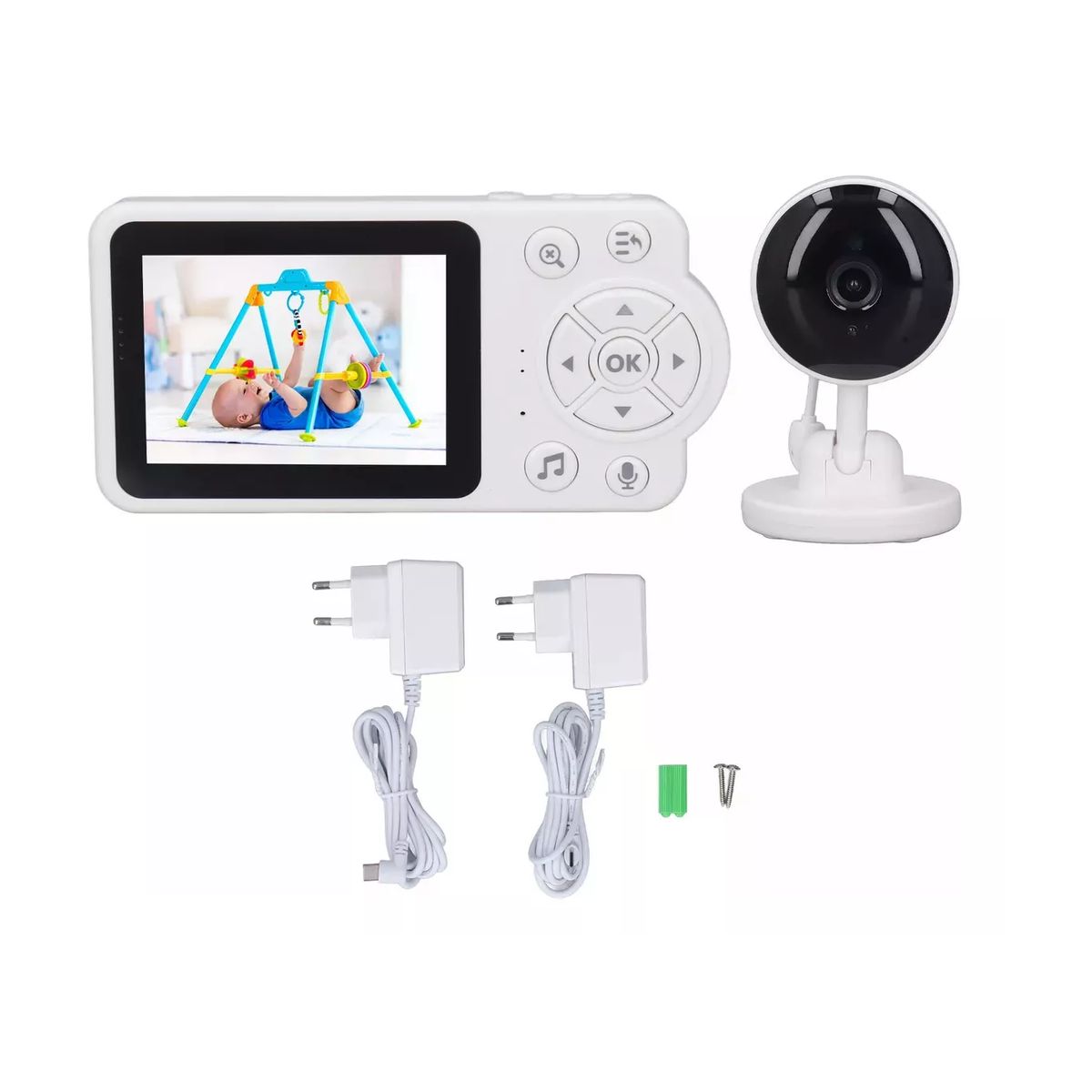 GENERICO - Cámara De Monitoreo Para Bebes 2.4 Pulgadas Intercomunicador