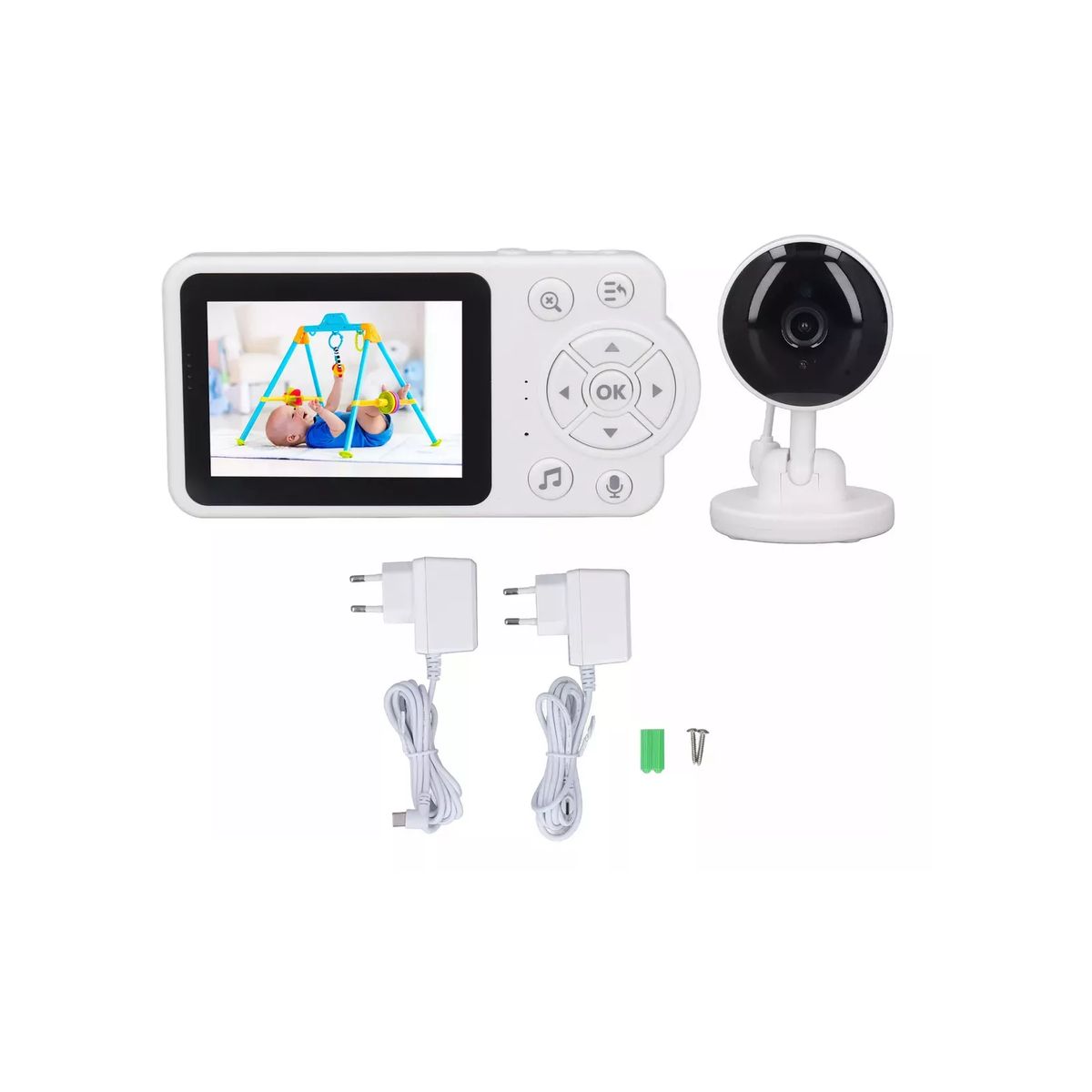 GENERICO - Cámara De Monitoreo Para Bebes 2.4 Pulgadas Intercomunicador