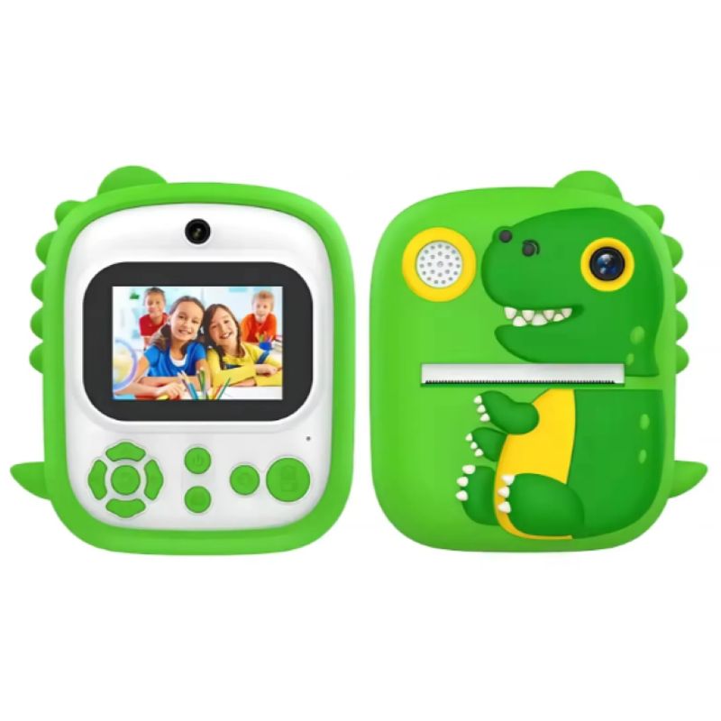 GENERICO - CAMARA IMPRESORA TERMICA DINOSAURIO INFANTIL PORTATIL ANIMADA