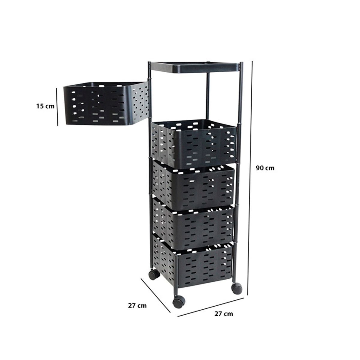 GENERICO - Organizar De 5 Niveles Cuadrado Para Tu Cocina Y Baño