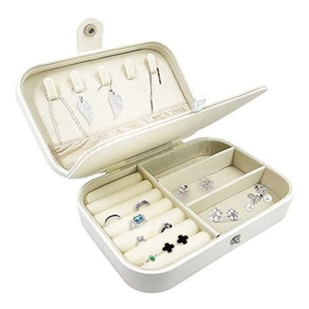 SKY - Joyero Organizador De Joyas Portátil De Viaje De 2 Capas