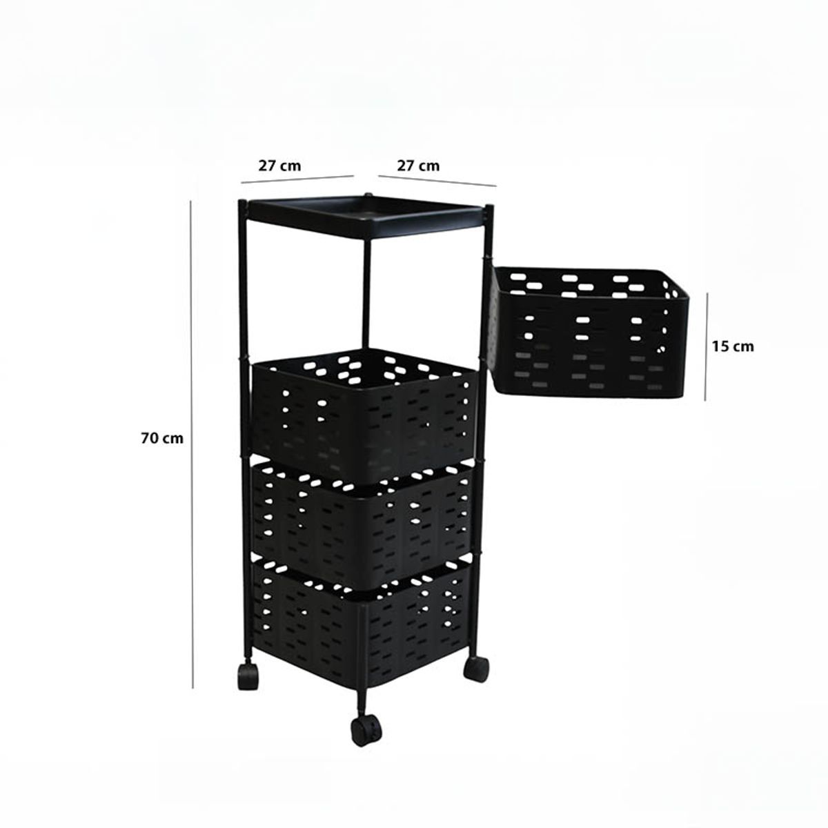 GENERICO - Organizar De 4 Niveles Cuadrado Para Tu Cocina Y Baño