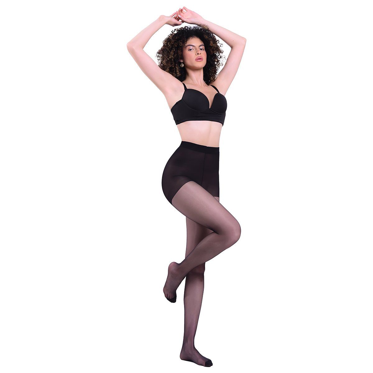 RITCHI - Media Velada Ritchi para Mujer Chic Seda Fría Alta Transparencia