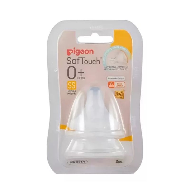 PIGEON - Tetina Pigeon Softouch WN3  Talla SS 1 mes
