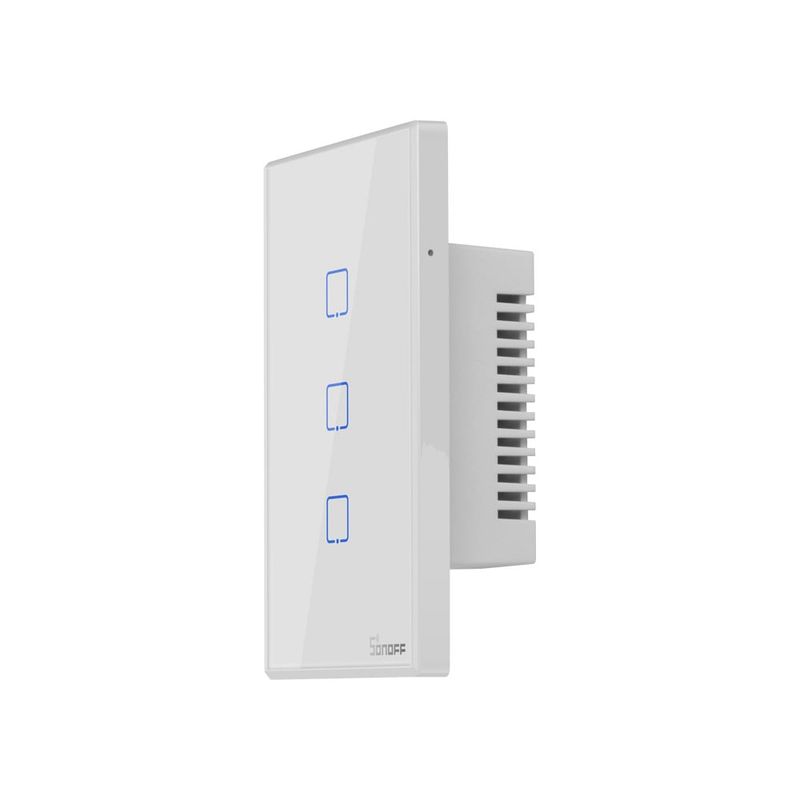 GENERICO - Interruptor Inteligente Wifi Sonoff 3 Boton Google, Alexa